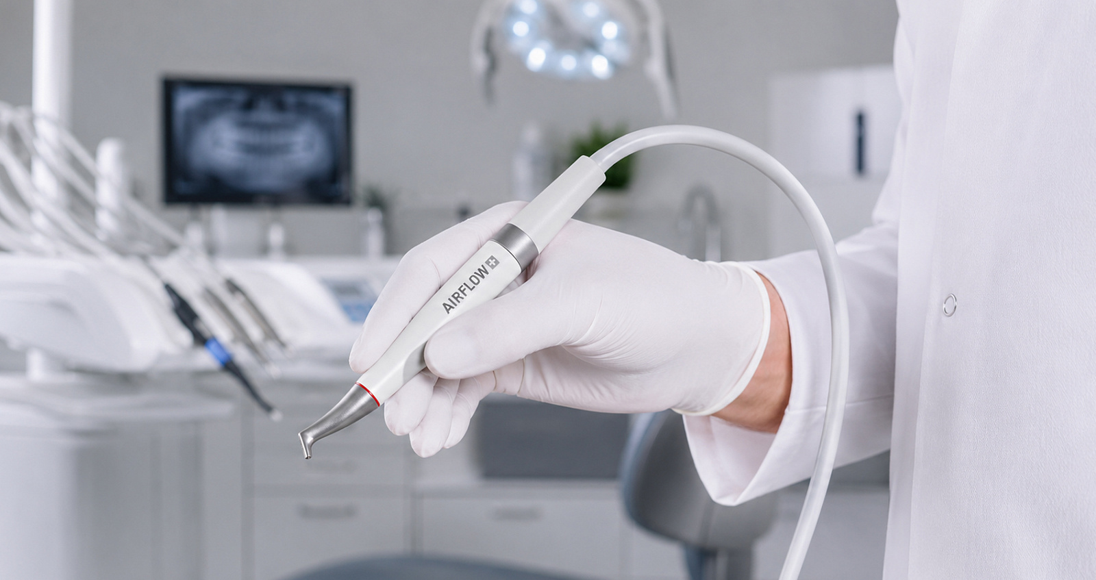 Комплексный пакет: профессиональная гигиена зубов + КТ + Diagnocat = 12900 рублей